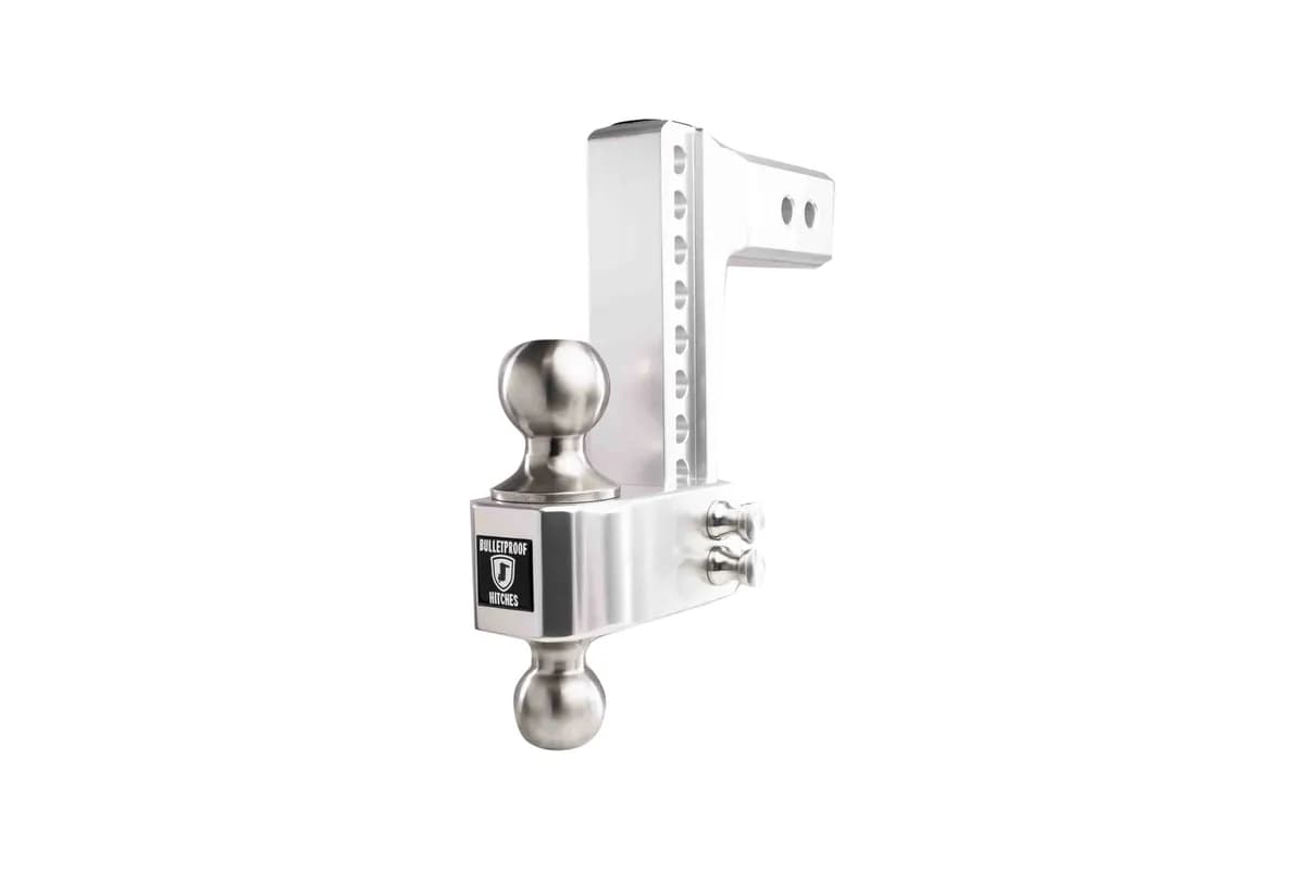 2.5" Aluminum Medium Duty Hitch 6" Drop/Rise w/ Stainless Steel Dual Ball