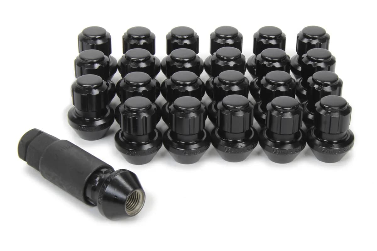 OG Gorilla Lock System Fctry Style Bulge 13/16&7/8Hex 14x1.5 Black 24Pk 96644BDX