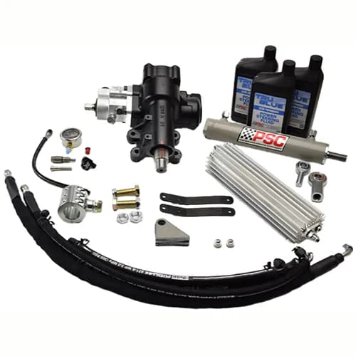 Cylinder Assist Steering Kit weld-on 6.75 afm axle 1.25 tie rod Gladiator JTWrangler EHPS
