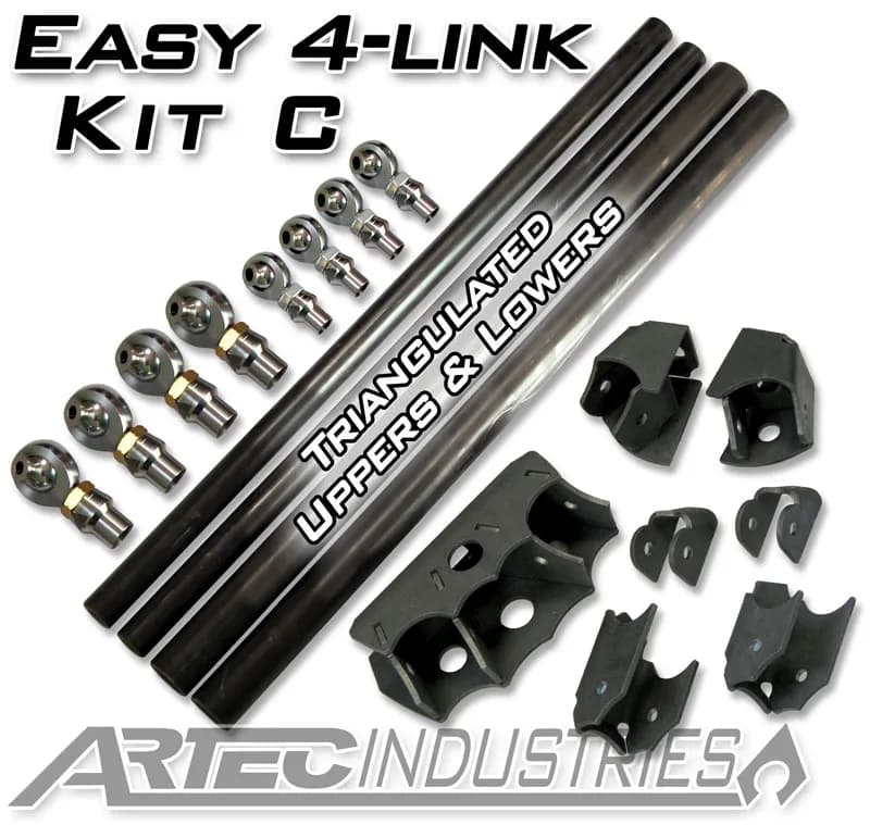 Upper Links - 7/8in Rod Ends - No tubeLower Links - 1.25in Rod Ends - No tube
