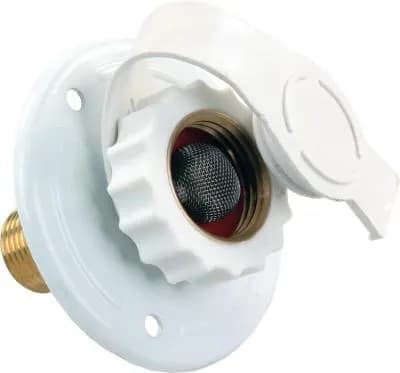 City Water Flange Metal White Mpt