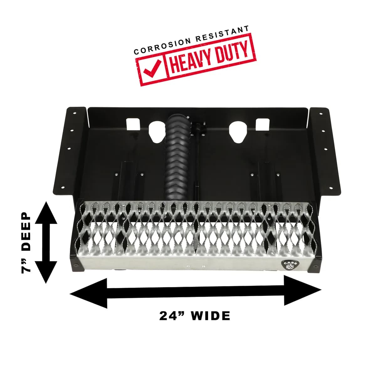 CARR - 501020 - WTS; 24 in. Retractable Step (Undermount,Ext Flat Surf); XP3 Blk /Glvznd