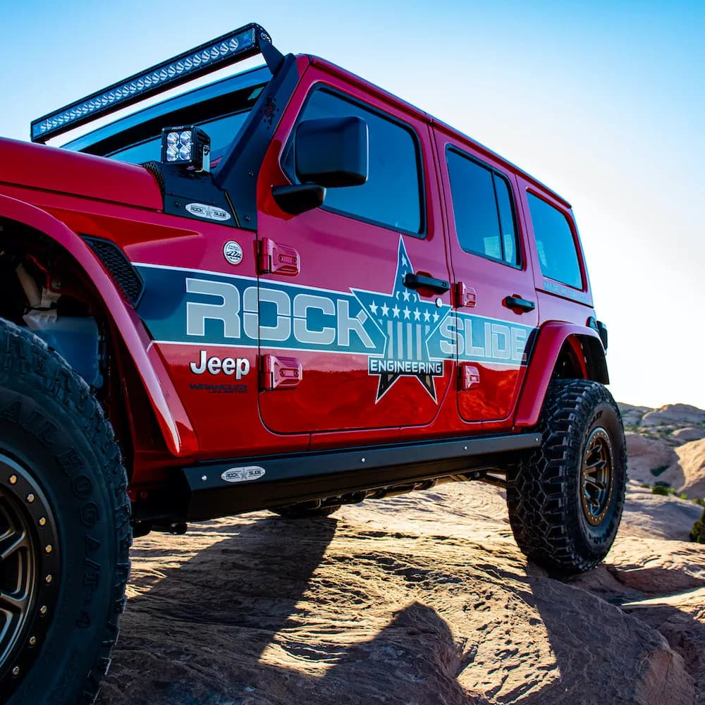 Jeep JL Side Step Sliders For 20-23 Wrangler JL 4 Door Models Drivers Side Sub Part Rock Slide Engineering