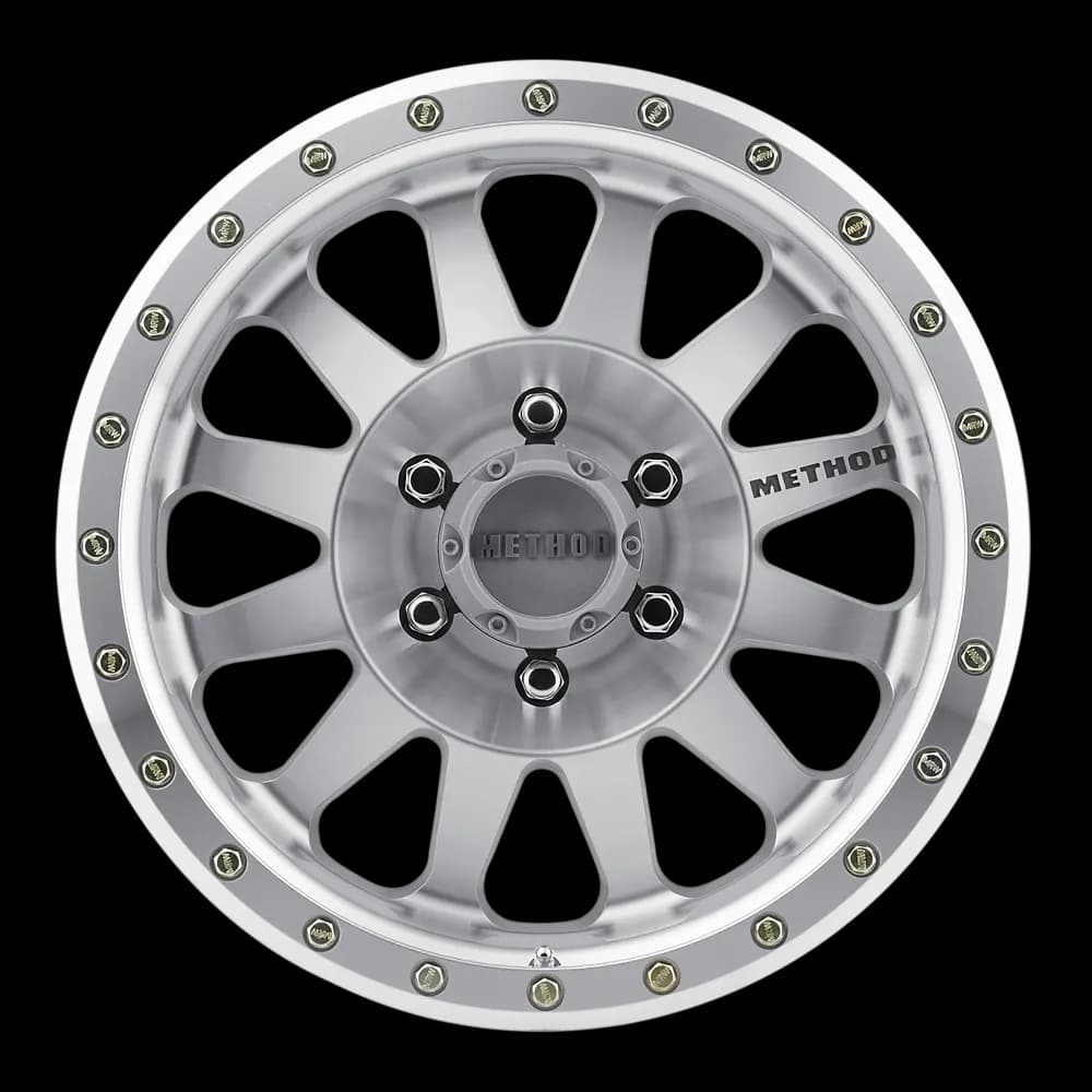 Aluminum Wheels 16x8 Double Standard MR304 Bolt Pattern 6 On 139.7 Offset 0 Lip Size 2.76 Machined SL Clear Coat Method