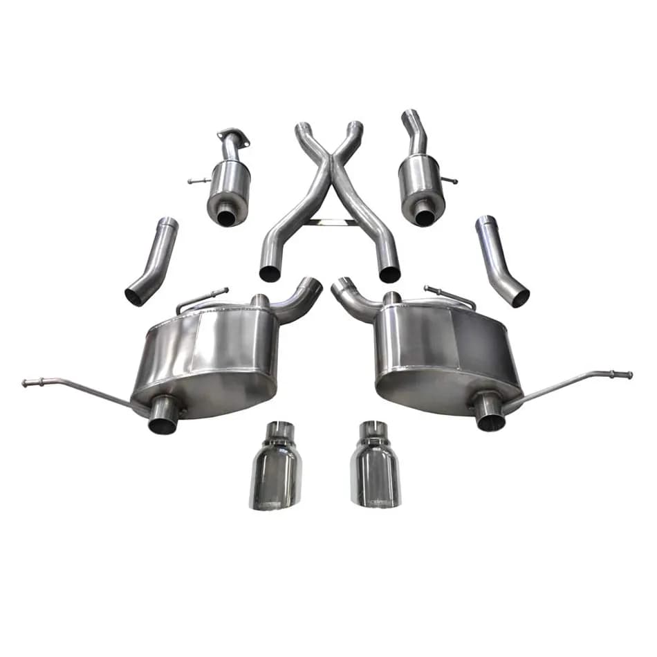 Xtreme, Sport / 2.5 in Cat-Back 4.5 in Single Tips | 2011-21 Jeep Grand Cherokee 5.7L (21187, 14991)