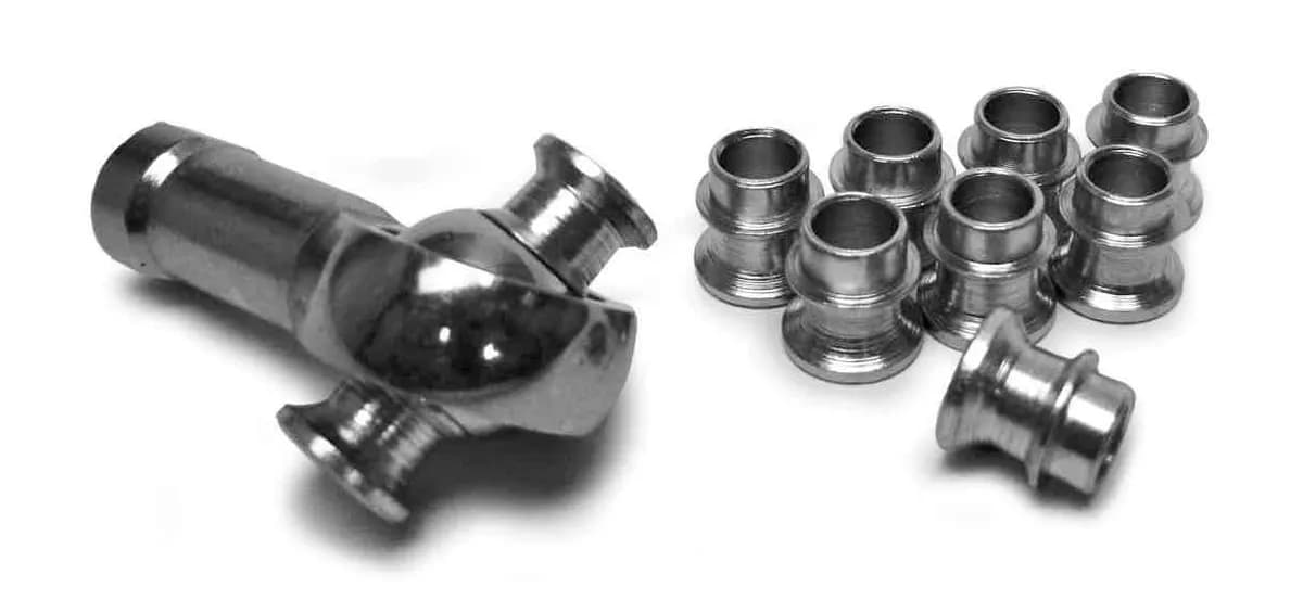 Steinjäger For 1 inch Rod Ends Straight Style Rod End Misalignment Inserts Yields 3/4 Bore Plated Steel 8 Pack 2.625 Width