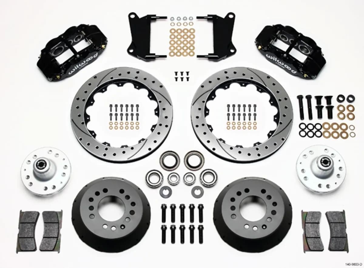 Wilwood FNSL6R Front Hub Kit 12.88in Drilled 67-69 Camaro 64-72 Nova Chevelle