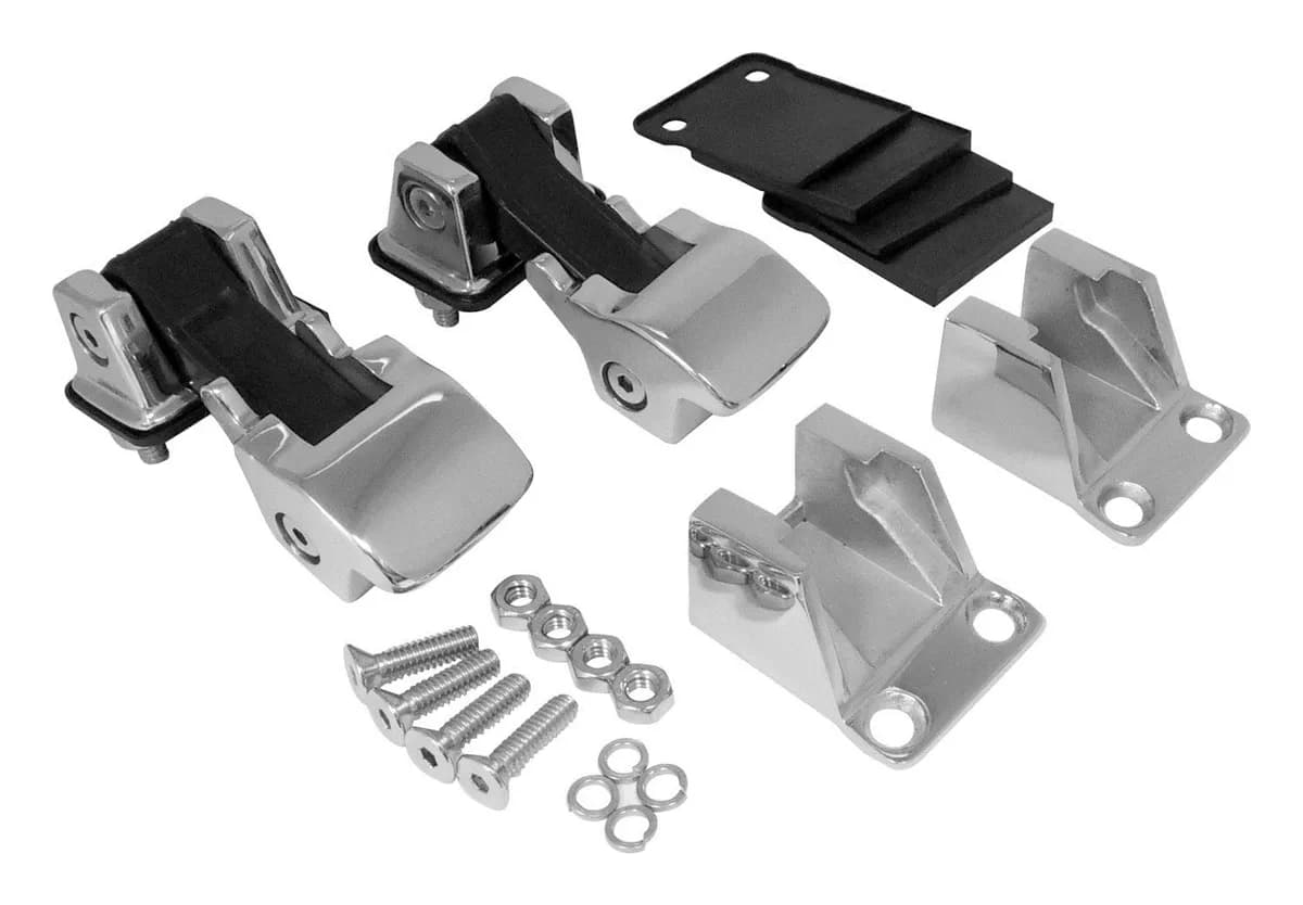 Hood Catch Kit 1987-1995 YJ Wrangler; 1955-1983 CJ-5; 1955-1975 CJ-6; 1976-1986 CJ-7; 1981-1986 CJ-8