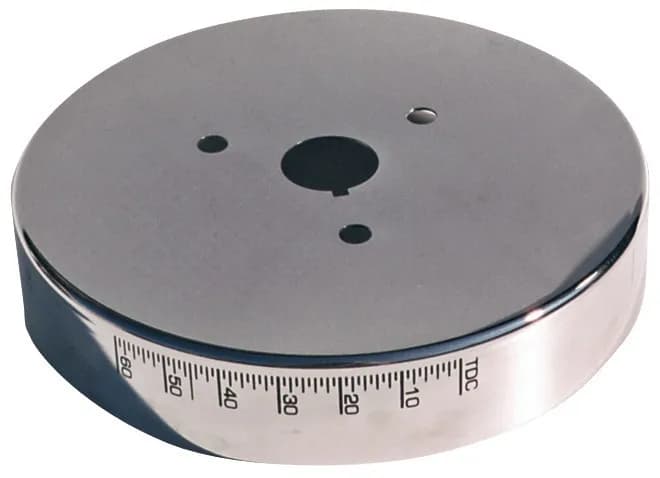 Engine Harmonic Balancer Cover For SB Chevy using 6-3/4 Inch Damper Chrome Proform