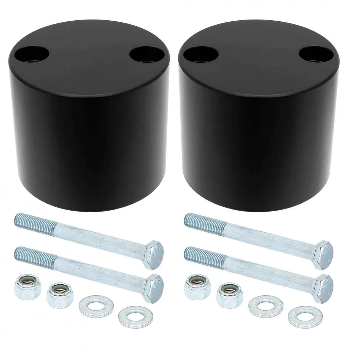 Bump Stop Kit 07-18 Wrangler JK Rear Includes Billet Aluminum Spacers Urethane Bump Stops Hardware RockJock 4x4