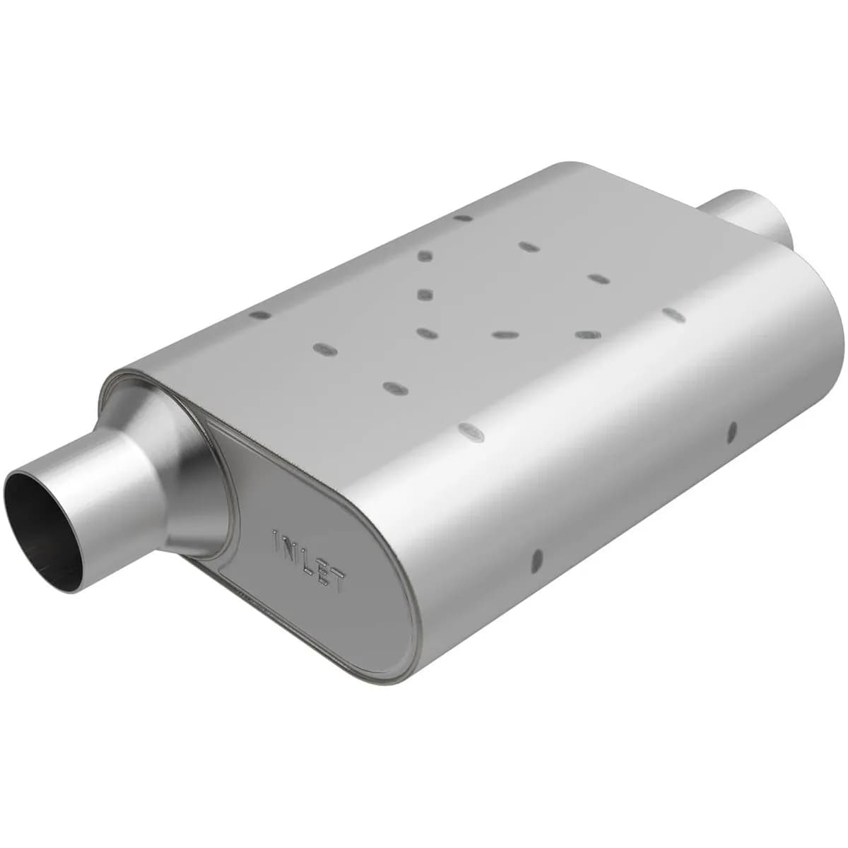 Rumble Performance Muffler ss 4.25x9.5 3.0/3.0 O/C