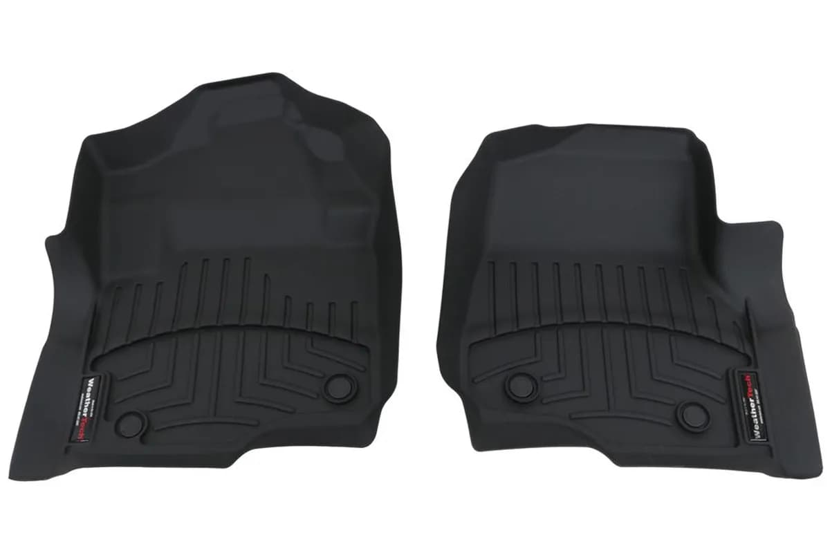 2017 + Ford F-250F-350F-450F-550 SuperCab and SuperCrew Front 3D Floor Mats Black