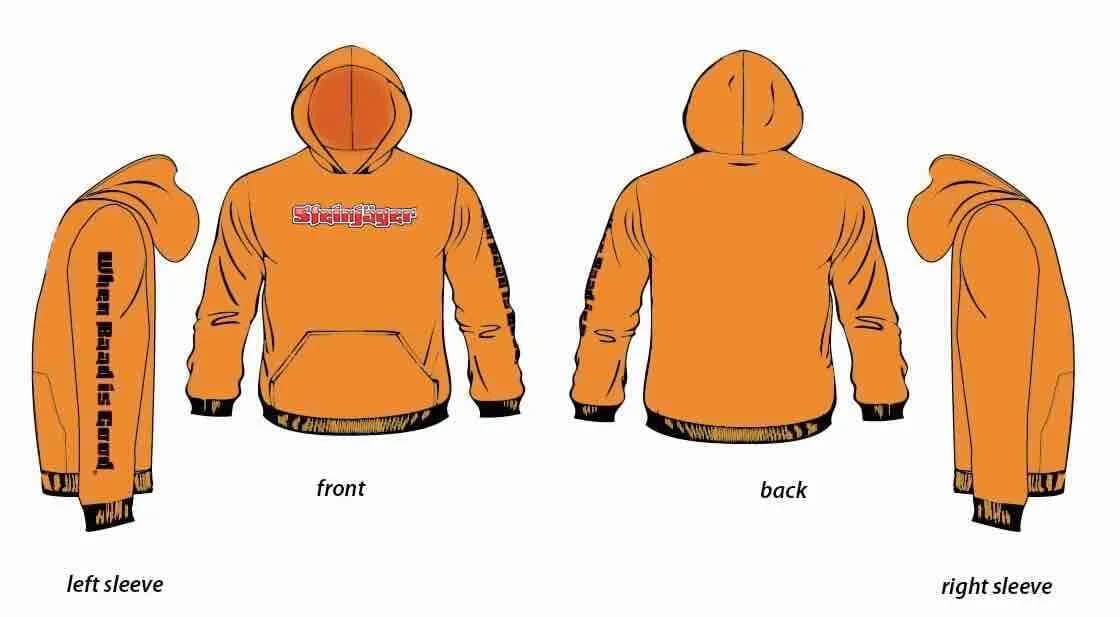 Steinjäger Orange Hoodies Size XXL