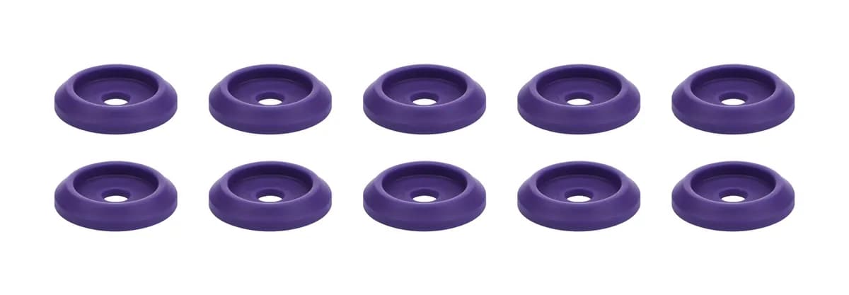Body Bolt Washer Plastic Purple 10pk