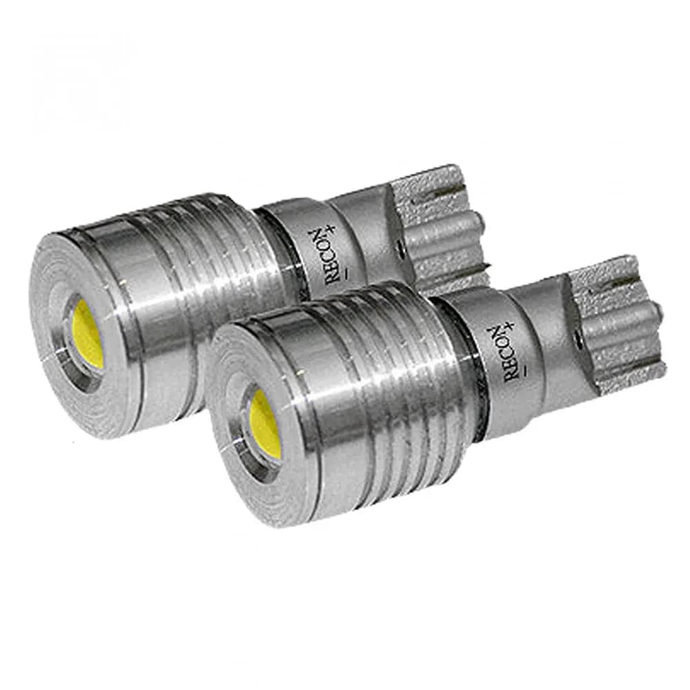 921 T-15 1 Ultra High Power Magnified LED on each bulb Bullet-Style Ultra High Power 3-Watt S.M.D. Bulbs - WHITE Two