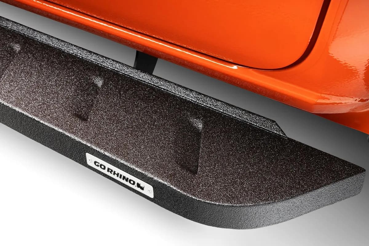 Go Rhino - 63036880T - RB10 Running Boards With Mounting Brackets - Protective Bedliner Coating