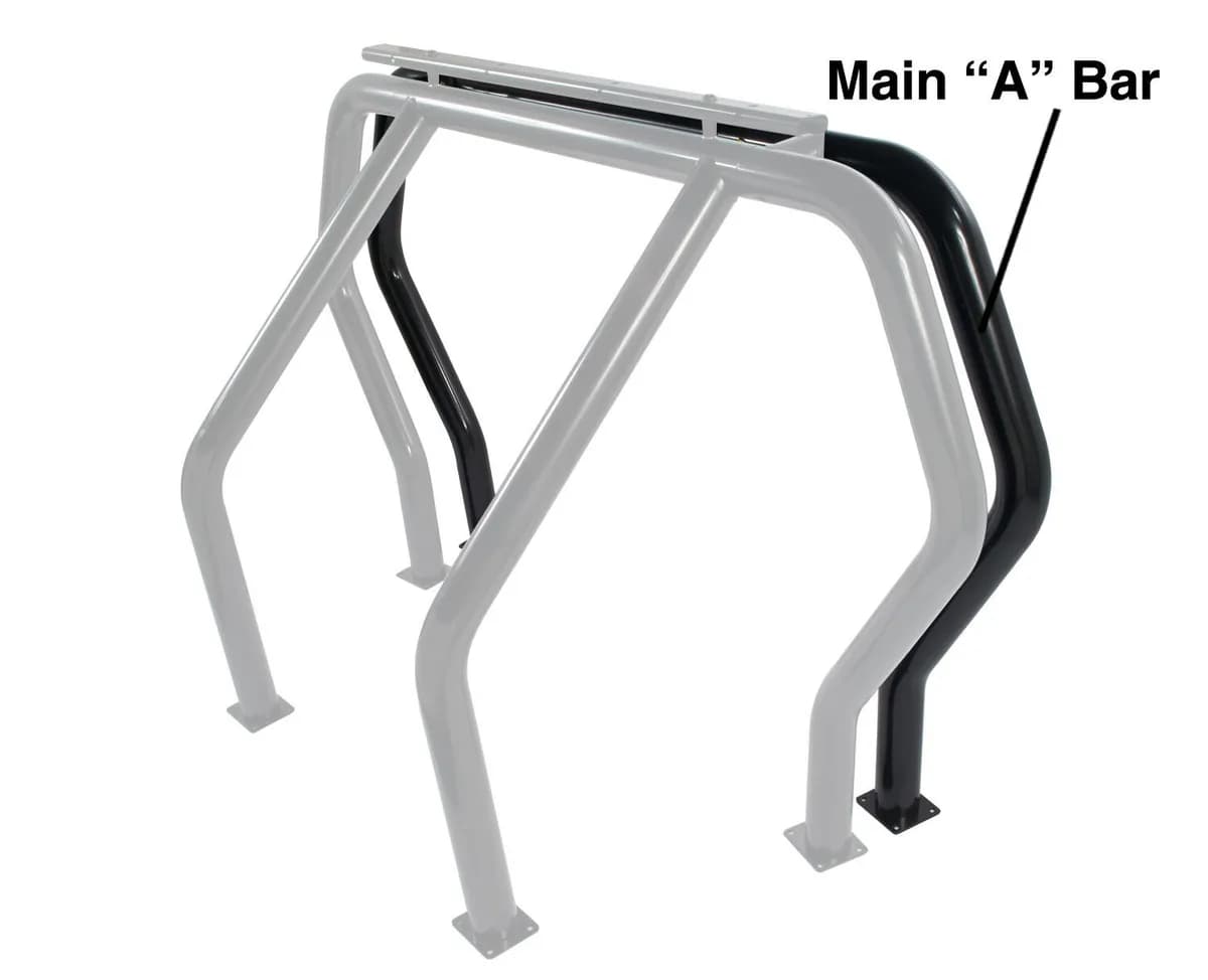 Go Rhino 91001B - Bed Bar Component - A Additional Bar - Black Powdercoat