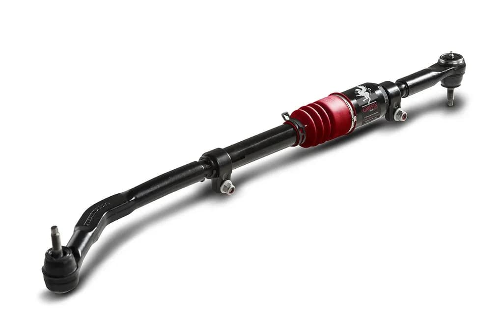 Jeep Drag Link Top Mount Drilled Knuckle w/ Griffin Red Bellow Yeti XD For 07-18 Wrangler JK Steer Smarts