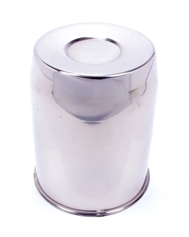 Hub Covers Stainless Steel Bulk 5.1in od Closed (6in Tall)