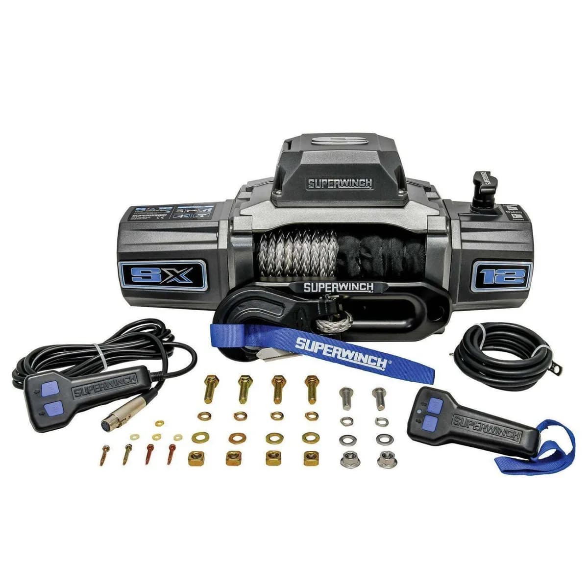 sx 12k Synthetic Rope Winch (Comes With Wireless & Wired Remote)