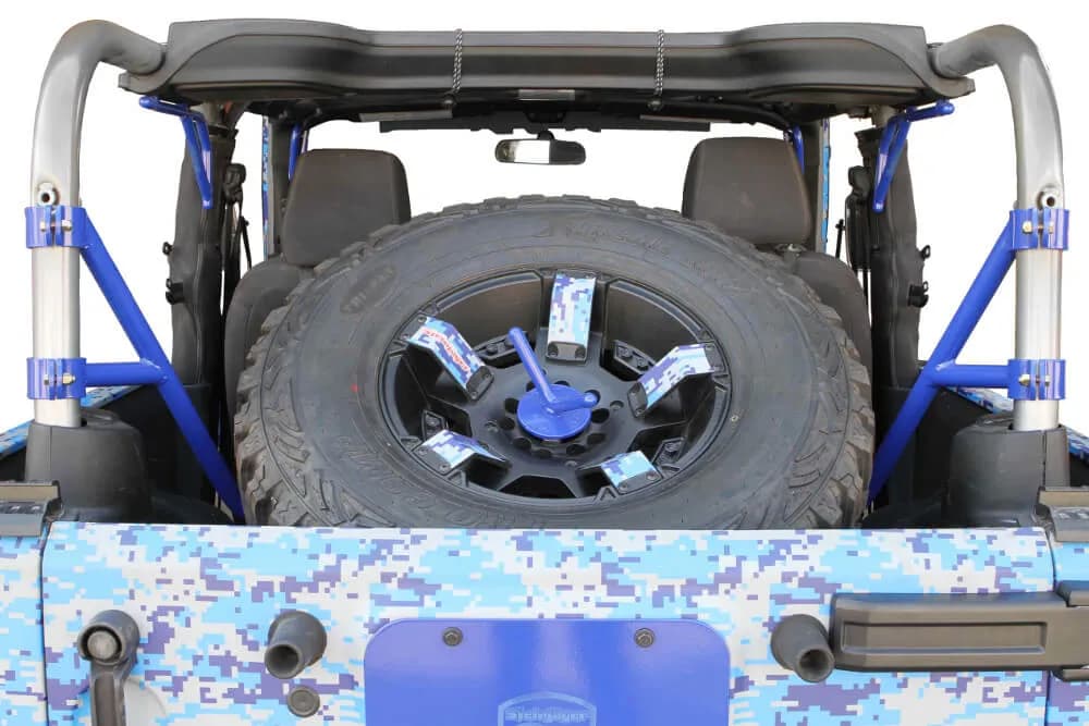 Steinjäger Wheels and Tires Wrangler JK 2007-2018 Tire Carrier Internal, for 2 Door Models Black
