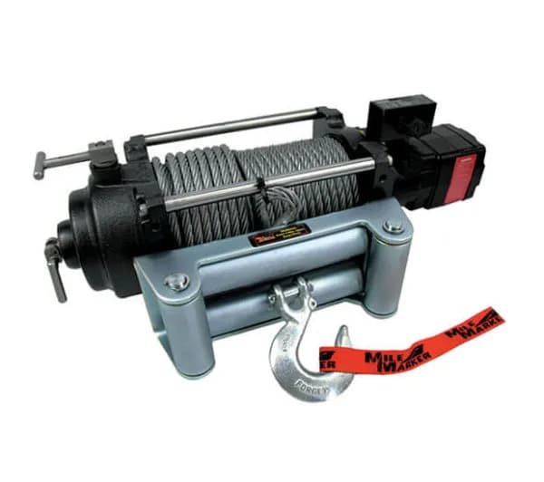 HI12000 12,000 lb 2 Speed Hydraulic Winch Integrated Solenoid 100 Foot Mile Marker