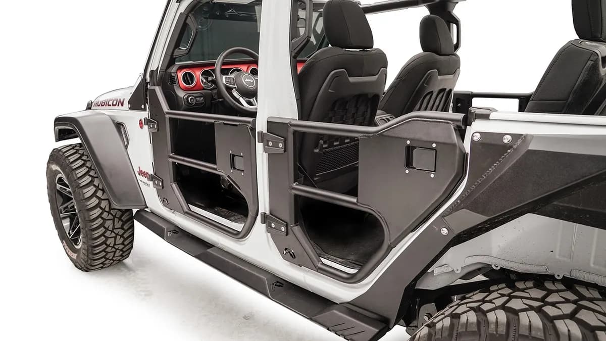 1825 Wrangler Jl/2025 Gladiator 4door; Front Door; Rattle Resistant Nonlocking Door Handles