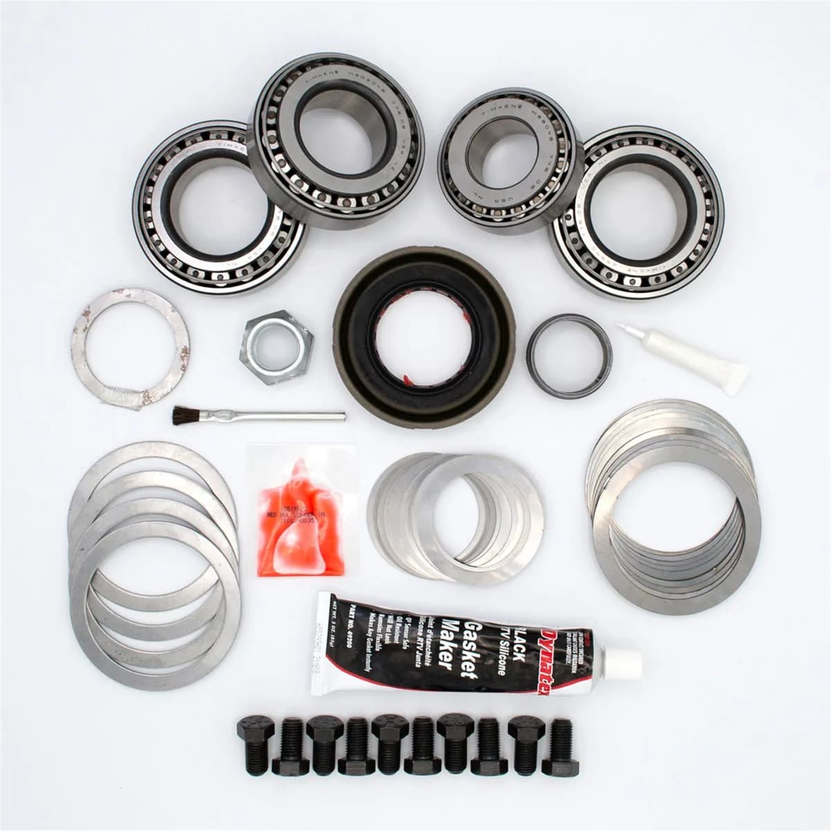 Eaton Master Differential Install Kit; Rear; Dana 44; 10 Cover Bolts; 10 Ring Gear Bolts; 30 Axle Spline; 24 Pinion Spline; Standard Rotation;