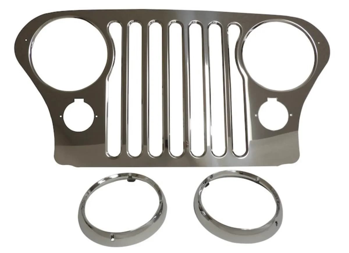 Steinjäger Exterior Accessories CJ-7 1977-1986 Grill Overlay Stainless Steel