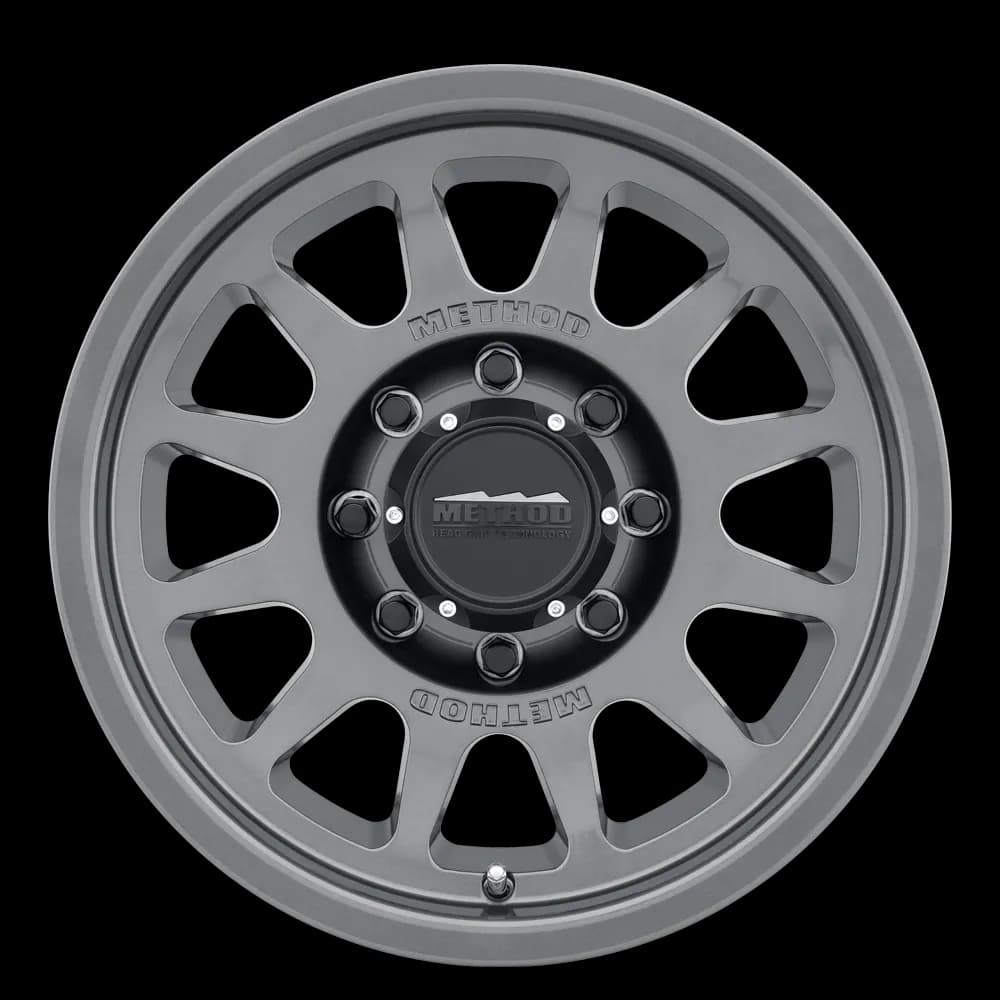 Aluminum Wheels 17x9 Bead Grip MR703 Bolt Pattern 8 On 165.1 Offset -12 Lip Size 1.18 Gloss Titanium SL Method