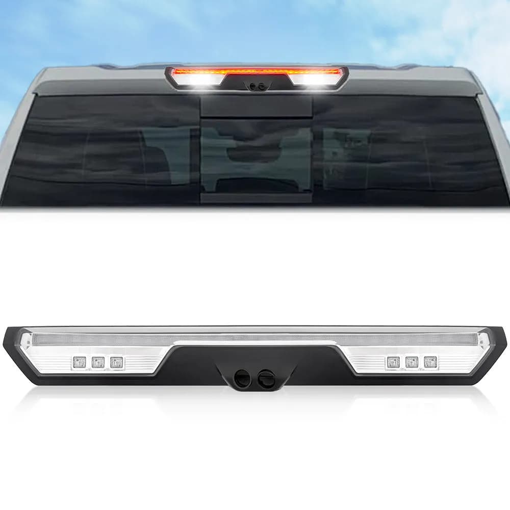 1924 Silverado/Sierra 1500/2024 2500/3500 Red LED Brake Light Kit Clear Lens