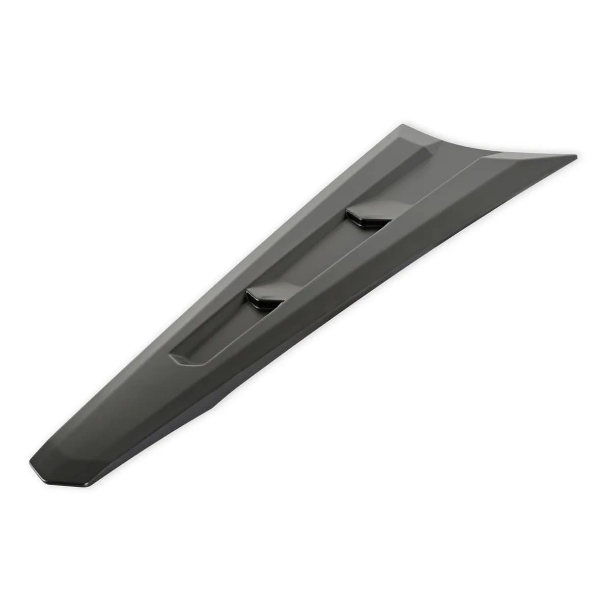 Split Window Applique; 3D ABS Plastic; w/Double Sided Tape Pre-Mounted; Satin Black;