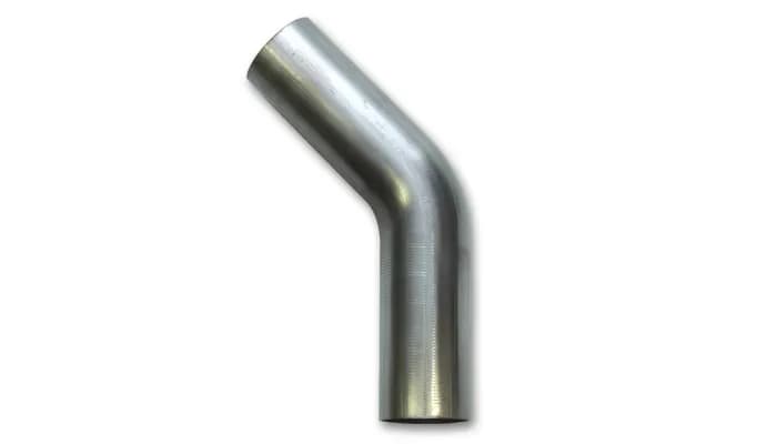 45 Degree Stainless Steel Bend; 2.125 in. OD; 3.125 in. Centerline Radius; 6 in. Leg Length From Tangent;