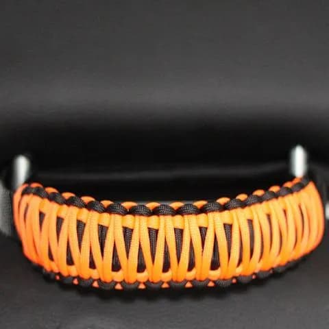 Paracord Grab Handles For Headrests For Jeep® Wrangler Jk, Jku, Jl, Jlu, Gladiator, Toyota® Tacoma, Ford® Bronco And Other Vehicles With Removable Head Rests (Pair of 2) | Bartact® - Neon Orange
