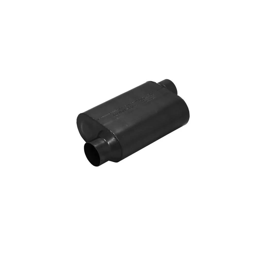 Super 40 Series Muffler, 3.50" IN (O) / OUT (O): ea, 16 Gauge 409S Stainless Steel