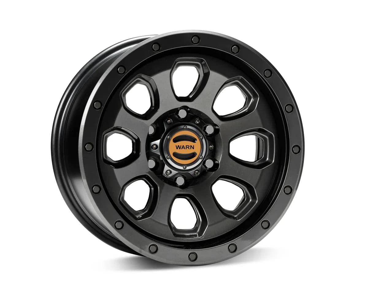 Warn - Warn Epic Moonsault Wheel in Black; 17x8.5 Diameter 6x5.5 (6x139.7) Bolt Pattern 0 Offset; Perfect For 2021 Bronco Toyota Tacoma And Other Makes And m