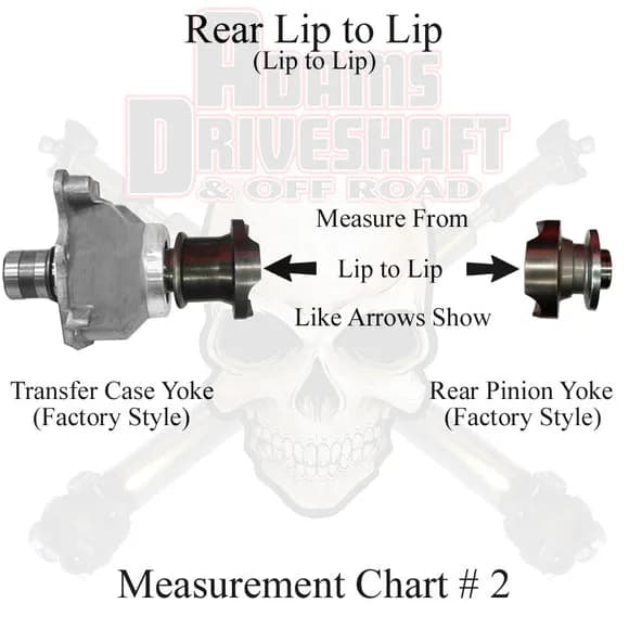 Adams Driveshaft JL Rear 1310 cv Driveshaft Sahara - Sport [extreme Duty Series] - 4 Door / M220