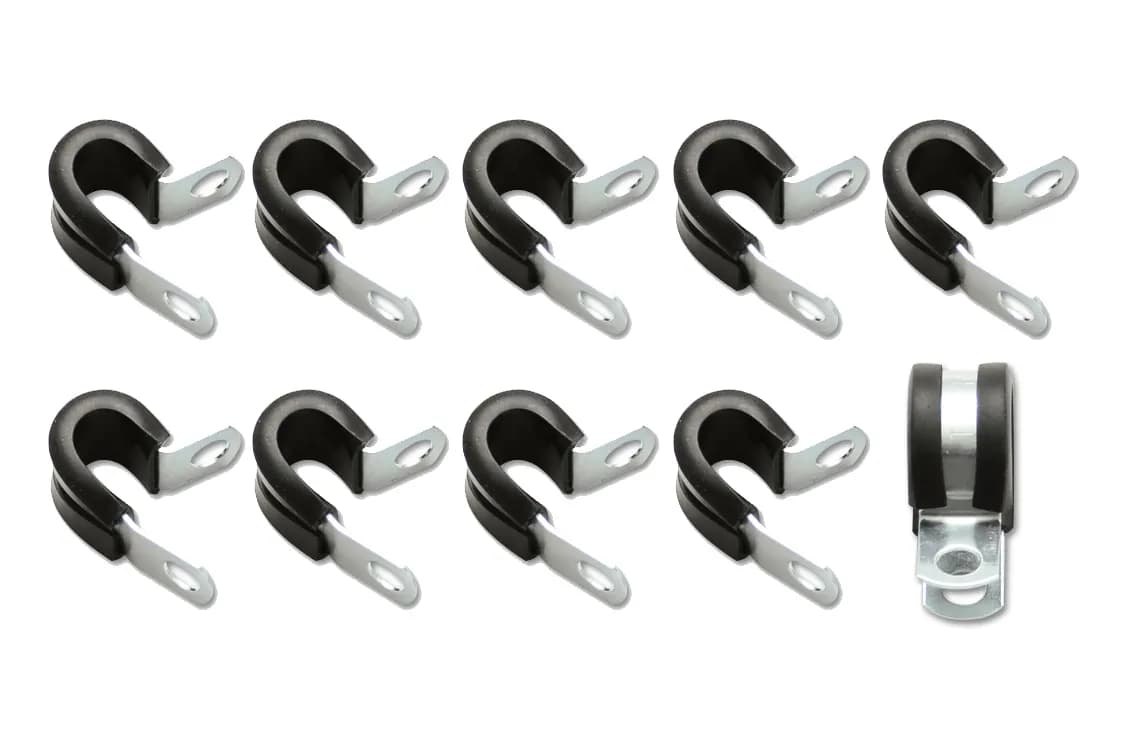 Vibrant Performance - 17195 - Stainless Steel Cushion P-Clamp for 1.00 in. O.D. hose - Pack of 10
