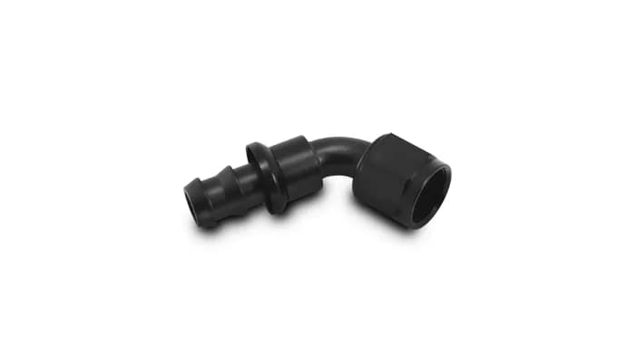 Vibrant Performance - 22608 - Push-On 60 Degree Hose End Elbow Fitting; Size: -8AN