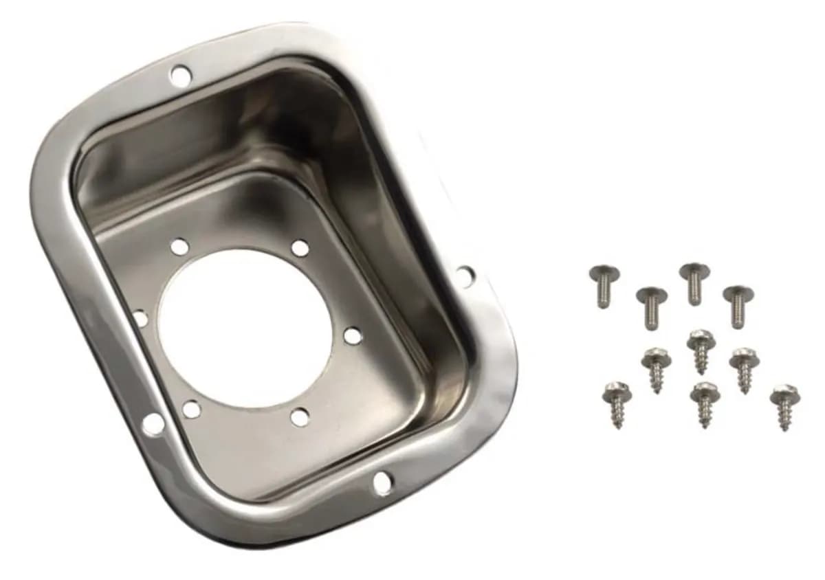 Steinjäger Exterior Accessories CJ-7 1976-1986 Replacement Parts Fuel Filler Neck Bezel Polished Stainless