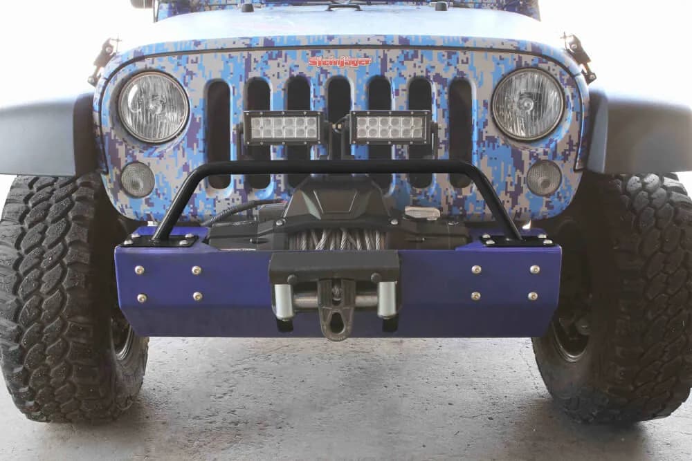Steinjäger Bumpers Wrangler JK 2007-2018 Bumper Light Bar, Short Black