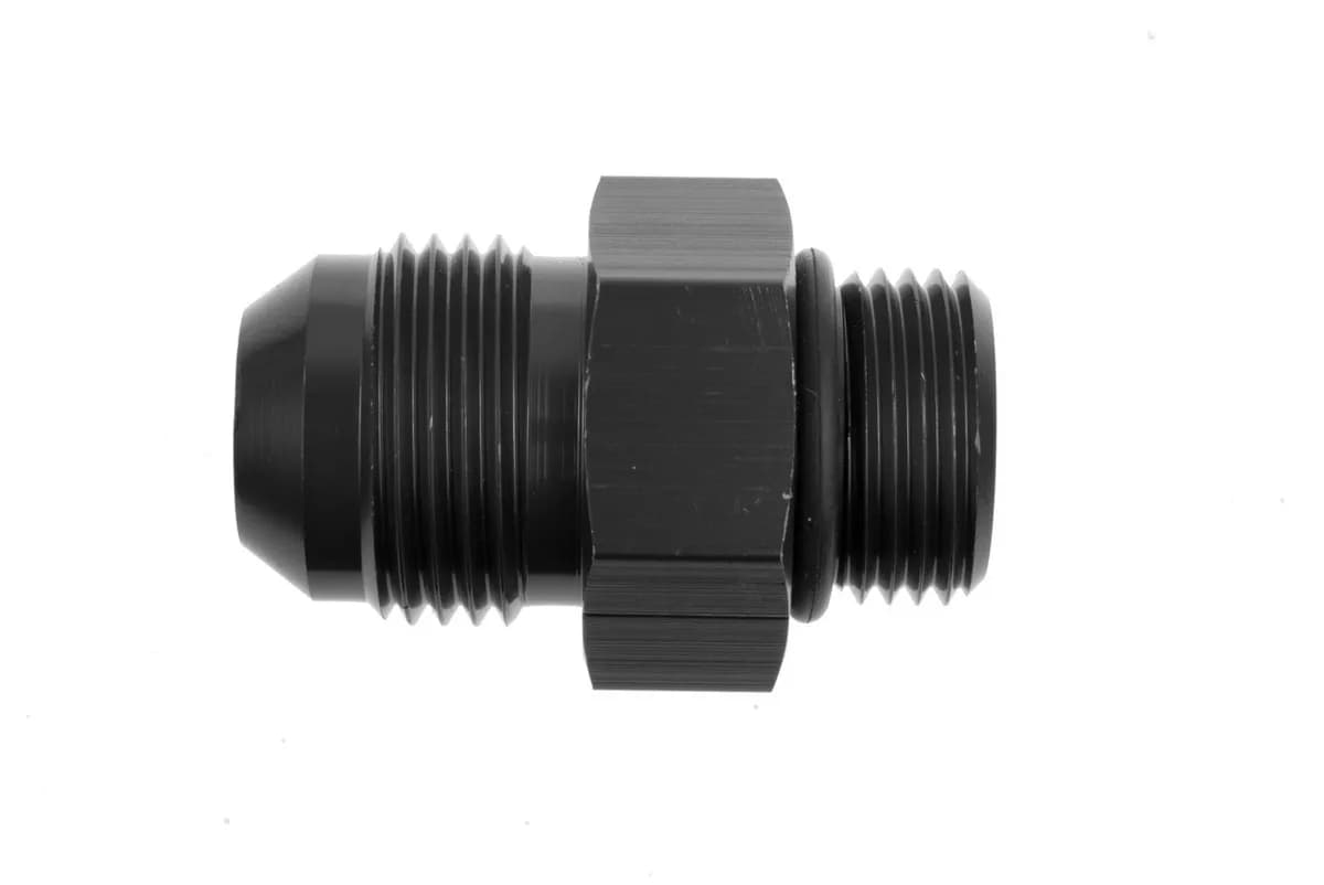 16 Male to 16 Oring Port Adapter (High Flow Radius Orb) Black