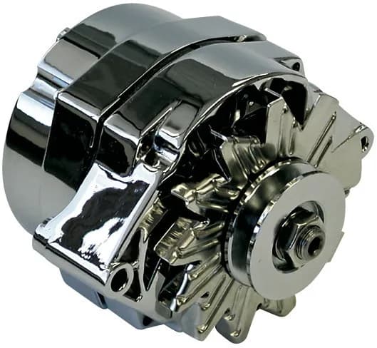 Alternator 100 AMP GM 1 Wire Style Machined Pulley Chrome Finish Proform