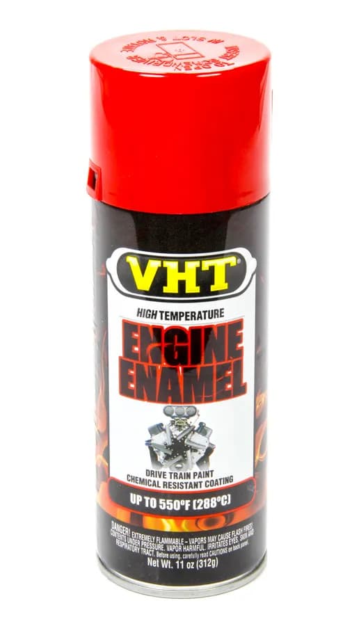 High Temperature Engine Enamel; Universal Bright Red; 11 Oz. Aerosol