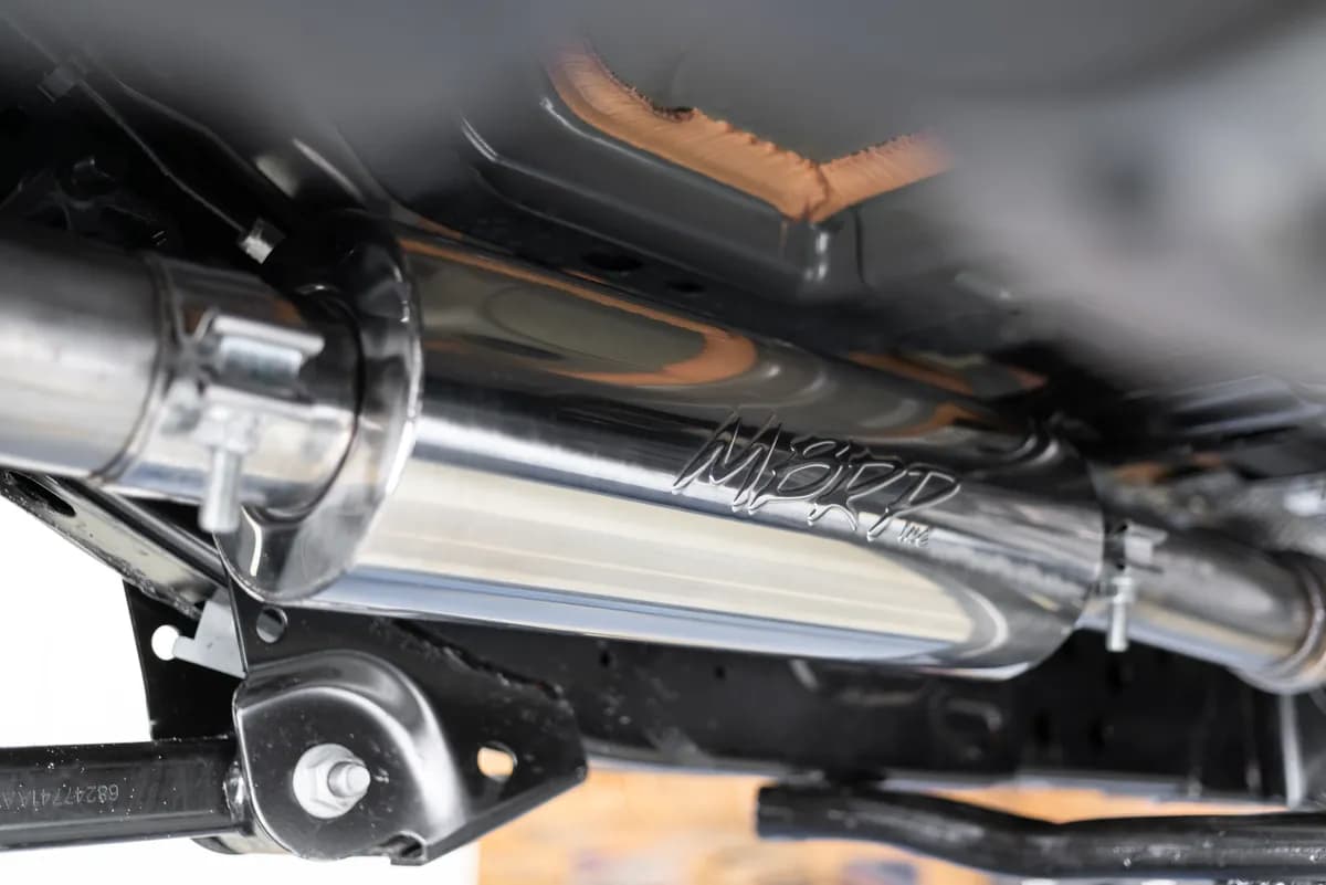 Jeep Cat Back Exhaust System Single Rear Exit Armor Lite Series For 18-Up Wrangler JL 2/4 Door 2.0L, 3.6L MBRP