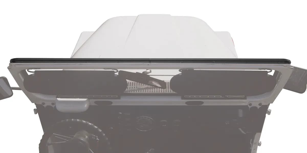 Black Windshield Channel Windshield Channel International 72-80 Scout II; 2-piece drill-in style with self-tapping screws