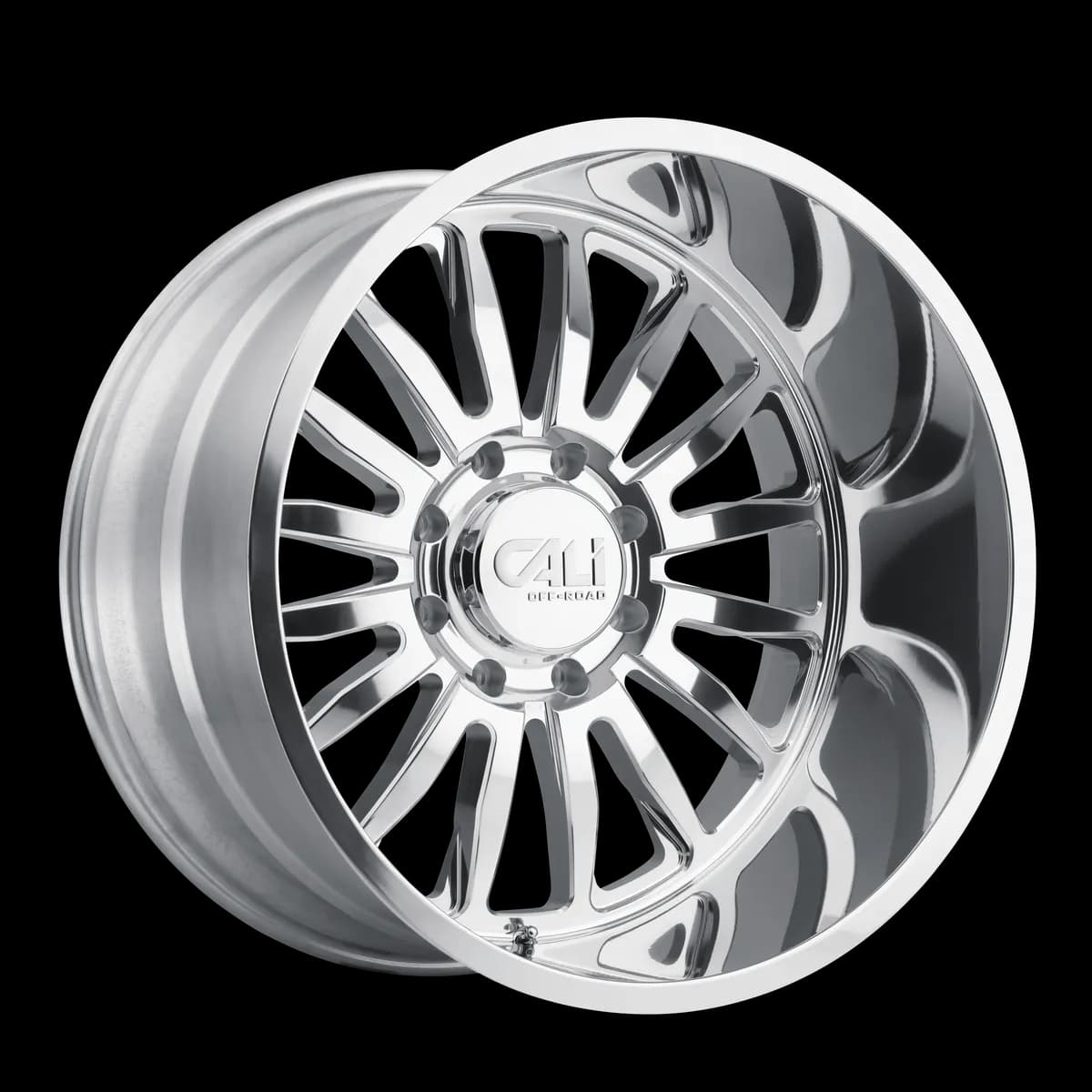 Cast Aluminum Wheels Summit 9110 PO 20x10 Milled Spokes Polished 6 On 139.7 Bolt Pattern -25 Offset Cali Offroad Wheels