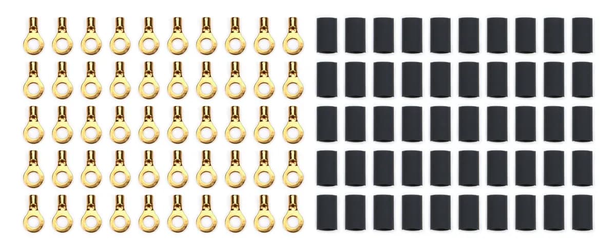 Ring Terminal #10 14-16 Ga w/Heat Shrink 50pk
