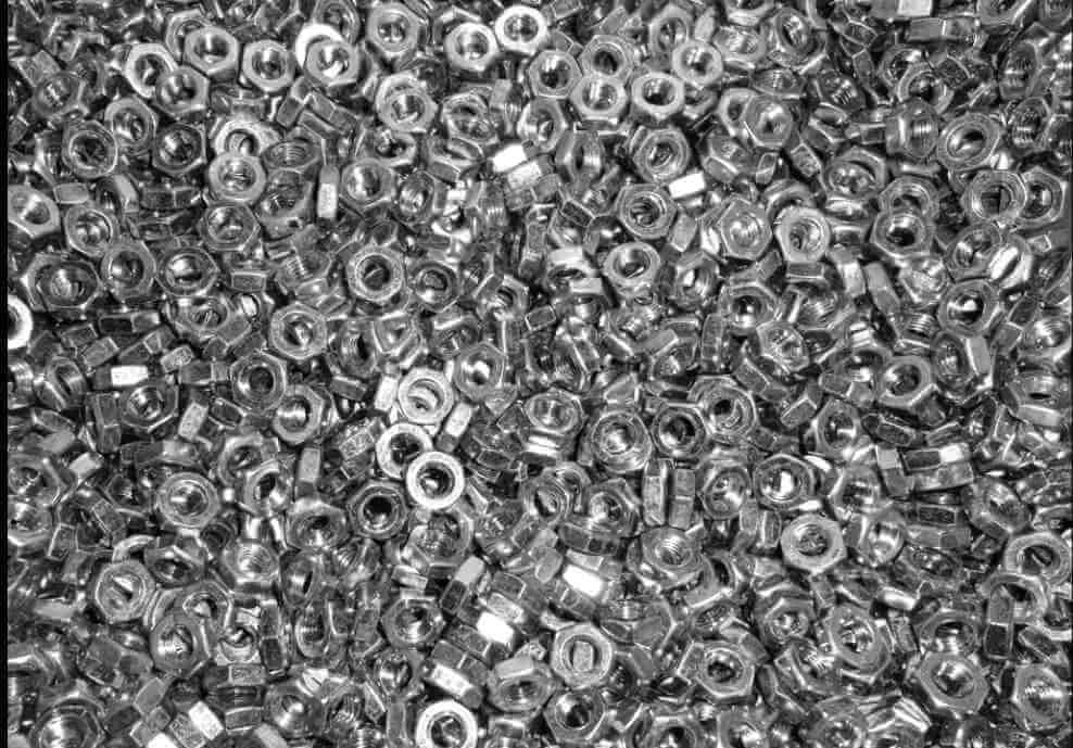 Steinjäger Nuts Bulk Jam Fasteners, Bulk 1/4-28 RH 5000 Pack Grade 2 Plated Zinc Clear