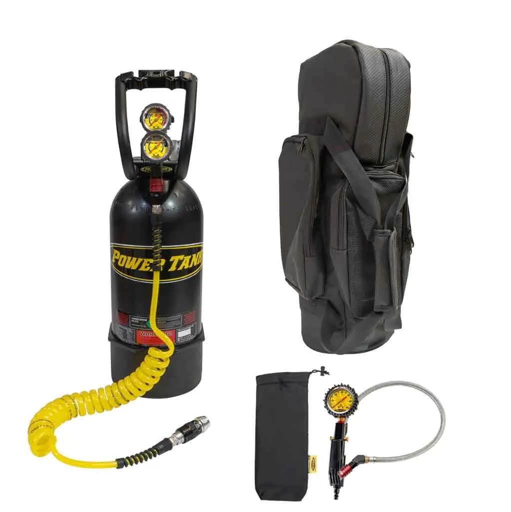 CO2 Tank 10 Lb Track Pack Package B System 250 PSI Matte Black Power Tank